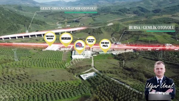 C21 Cius; Bursa Yalova Yoluna 200 M. Ticari İmar Sınırında Zeyt.