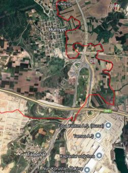 Cb Black'ten Karacabey Hürriyet'te Satılık Değerli Konumda Tarla