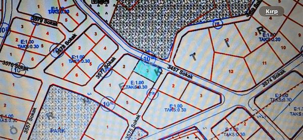 Alanlıda Önü Kapanmaz 573m2 Köşe Parsel Acil Satılık Fırsat Arsa