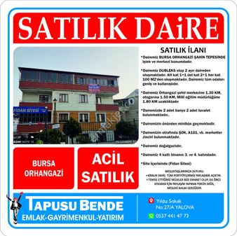Orhangazi Şahin Tepesin'de Satılık Özel Yapım Dubleks Daire