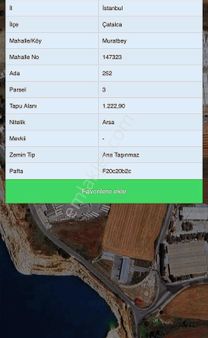 Çatalca Muratbey'de Villa İmarlı 408 M2 Arsa