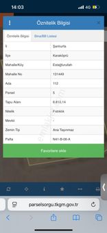 Acil Acil Satılık Yaşlı Fıstıklı Tarla