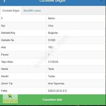 Ev -çiftlik -yatırıma Uygun Tek Tapu Kadastro Yol Cephe 5.539m2