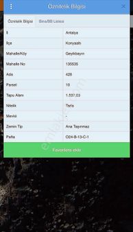 Geyikbayırı'nda 1537 M2 Satılık Fırsat Arsa