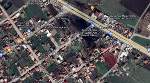 Ergene Vakıflar Mahallesinde 24 Dairelik Satılık Konut Arsası Portföy No:1103 M