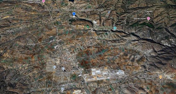 Bilecik Pazaryeri Yüzbaşı Mahallesi 10.703 M² Yatırımlık Tarla