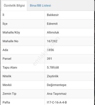 Kadastral Yolu Bulunan Manzaralı 5700 Metrekare Zeytinlik