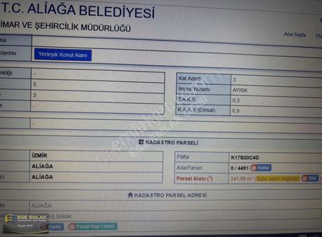 Ege Emlak Kültürde Satılık Arsa