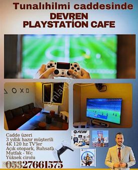 Tunalı Hilmi Caddesi Devren İşlek Otoparklı Playstation 5 Cafe