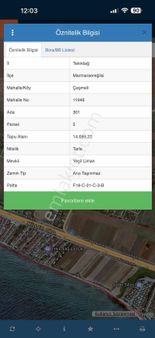 Marmaraereğlisi Çeşmelide Deniz Manzaralı