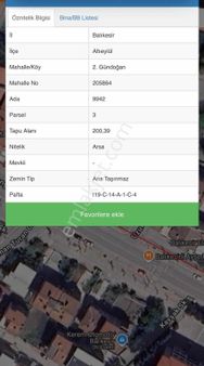 Balnova Dan 2. Gündoğan Mah.3 Kat İmarlı Satılık Arsa