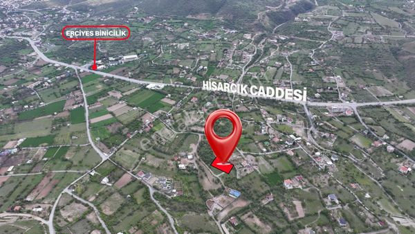 Hisarcık'da 946m2 İmar Çapı Hazır Villa Parseli