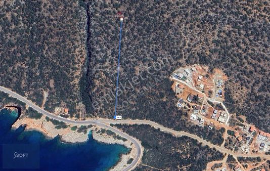Soft Emlaktan Kaş Göksekide Deniz Manzaralı Satılık Parsel