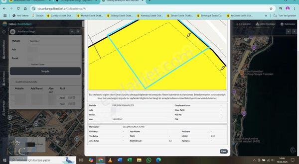 Klc Yatırım A.ş'den Uygun Fiyatlı 1466m² 2 Adet Villalık Parsel