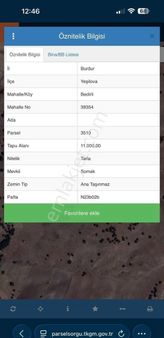 Burdur Yeşilova Bedirli’de Satılık