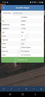 Çanakkale Gelibolu Bolayırda Satılık 241 Arsa