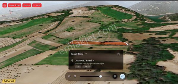 Savaştepe Cumhuriyet Satılık Arazi (4109 M2)