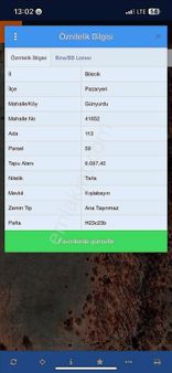 Bilecik Pazaryeri Günyurdu Ges Uygun Müstakil Parsel