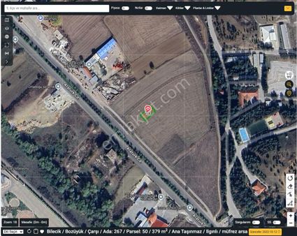 Bilecik -bozüyük- Çarşı Ada 267 3761 M2 Yatırımlık Arsa