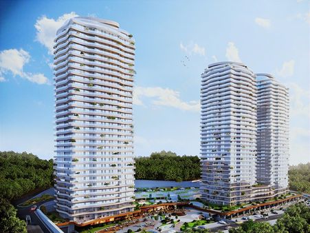 Acarkent Acarverde'de 23. Kat Ön Cephe Kiralık 3+1 Daire...