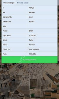 Emlakyap Tan Konya Karatay İsmil Köyünde Satılık 9150 M2 Tarla