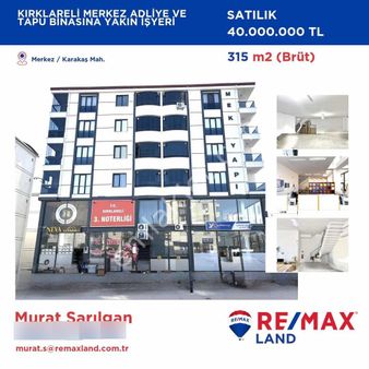 Remax Land Kırklareli Merkez Adliye - Tapu Binasına Komşu İşyeri