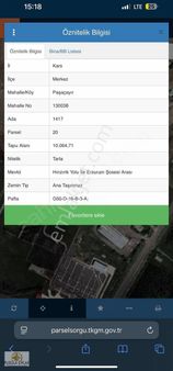 Paşaçayırda 1050 M2 Arsa