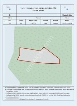 Akköy'de Doğa Ve Deniz Manzaralı 1.888 M2 Satılık Bağ