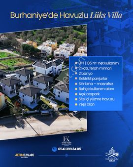 Burhaniye Pelitköyde Site İçi | Sıfır | Havuzlu 3+1 Lüks Villa