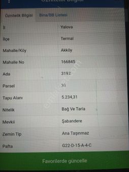 İmar Sınırında Elektrik Su Yolu Olan Yatırımlık
