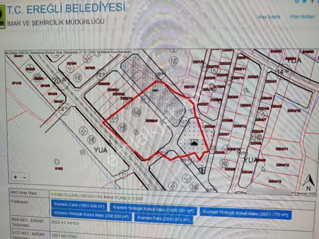 Çömlekci Mahallesinde Toplamda 13.217 M² İmarlı Arsa