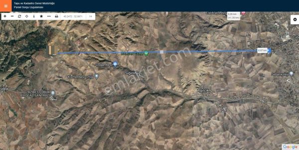 Çubuk Sığırlıhacıda Tek Tapu Tarla Polat Emlak'tan
