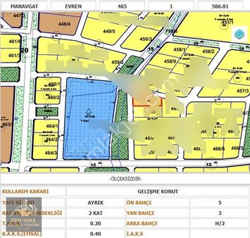 Evrensekide 586m² / Yola Yakın / İlkokul Arkası / Satılık Arsa
