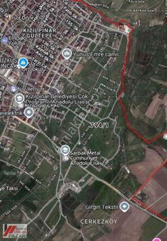 Çerkezköy Kızılpınar'da 450 M2 Satılık Arsa