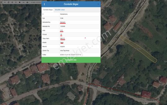 Cide Demirtaş Emlaktan Satılık Tarla