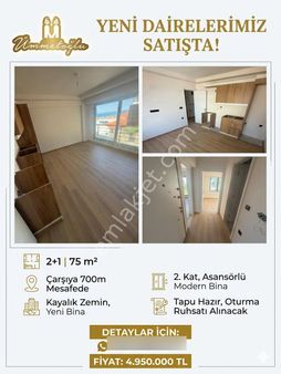 Ümmetoğlu'ndan 2+1 Ara'kat Deniz Manzaralı Sıfır Daire Yeni Bina