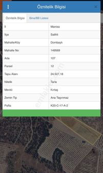 💎 Manisa Salihli Dombaylı’da 12 Dönüm Satılık Tarla Fırsat !