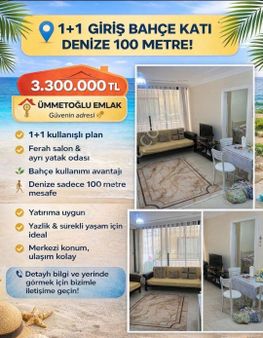 Dikili Ümmetoğlu'ndan 1+1 Daire Denize 100'metre Mesafede