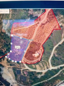 Alanya Kızılca Şehir'de Deniz Manzaralı Satılık Tarla