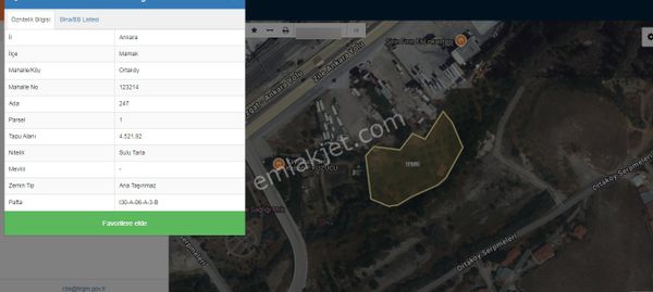 Samsunyolu Üzerinde 4600m2 Kiralık Arsa Ve Emsalleri