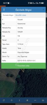 Avcı Köy'de Satılık 11192 M² %5 İmarlı Tarla