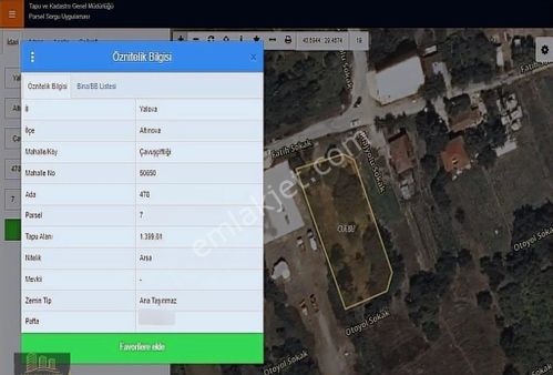 Rota'dan Çavuşçiftliği Güzel Konumda 1400m² Sanayi İmarlı Arsa