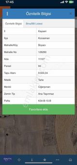 Kocasinan Boyacı Mah. Yatırımlık 9944 M2 Satılık Tarla