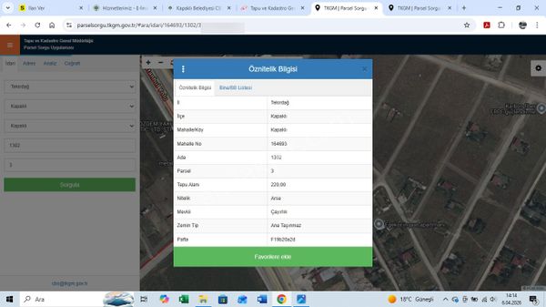 Kapaklı Satılık Arsa