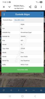 Niğde Bor Kemerhisar/çayır Da Satılık Villa Arsası