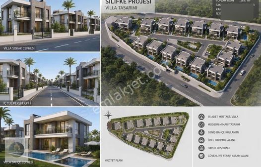 Silifke Olukbaşı 2837 Metre Arsa 12 Adet Villa Projelendirilmiş