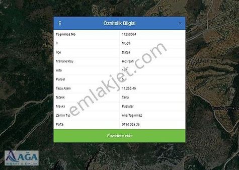 Ağa İnşaat Emlak'tan Hızırşah Ana Yolda Satılık 11 Dönüm Tarla