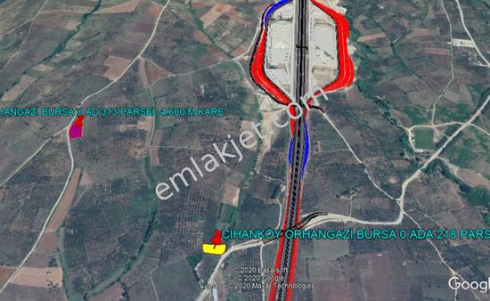Orhangazi Yeniköy Üreğil Köyü Asfaltına Cephe Zeytinlik
