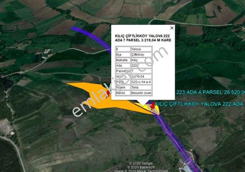 Yalova Kılıçköy De Otoban Gişelerine Yakın 29.930 M Kare Tarla