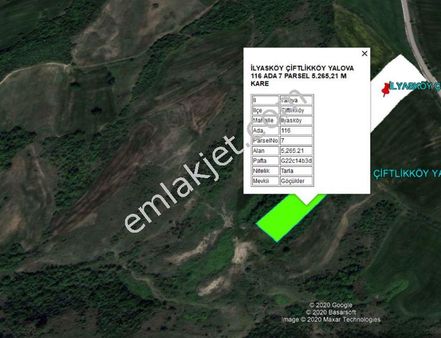 Yalova İlyasköy De 5.265,21 M Kare Tarla